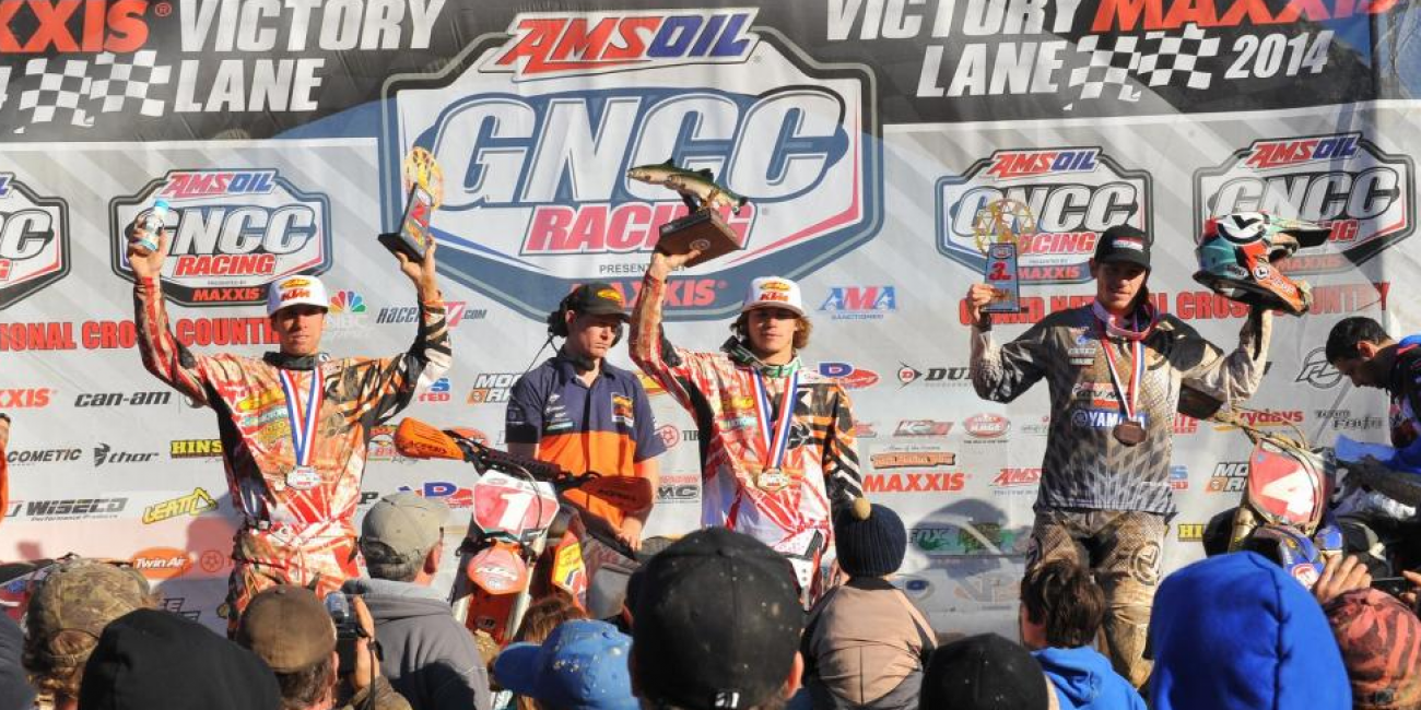 Russell Secures Second Straight Victory at Round 3 of the 2014 AMSOIL GNCC