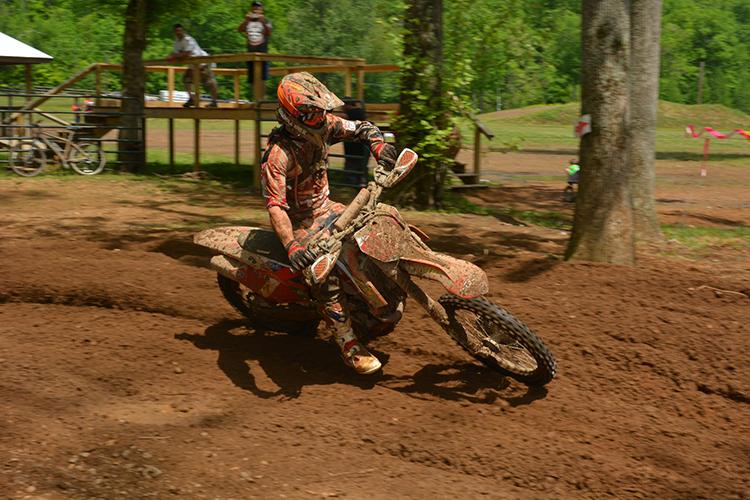 Russell pulled his first holeshot of the season at Loretta Lynn's