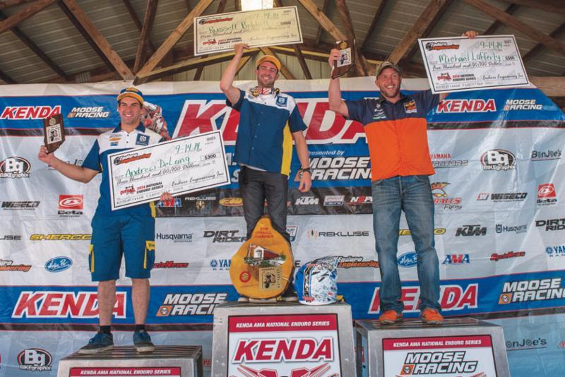 Russell Bobbitt returned from a season-long injury to take the win at the final round of the Kenda AMA Enduro Series. Andrew DeLong finished 3rd to win the National Championship. This was also Michael Lafferty's last professional ride as he is retiring from racing and taking a position with KTM. His 2nd place finish was a great way to celebrate his retirement.