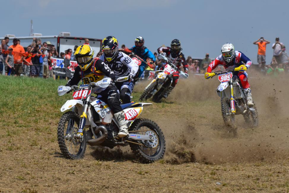 Tyler Medaglia shot off the start to claim the $250 All Balls Racing Holeshot AwardPhoto: Ken Hill
