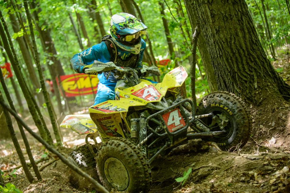 After losing his rear brakes on the first lap, Chris Borich continued to fight for a podium position all while proving that he still has his eyes on the National Championship.Photo: Ken Hill