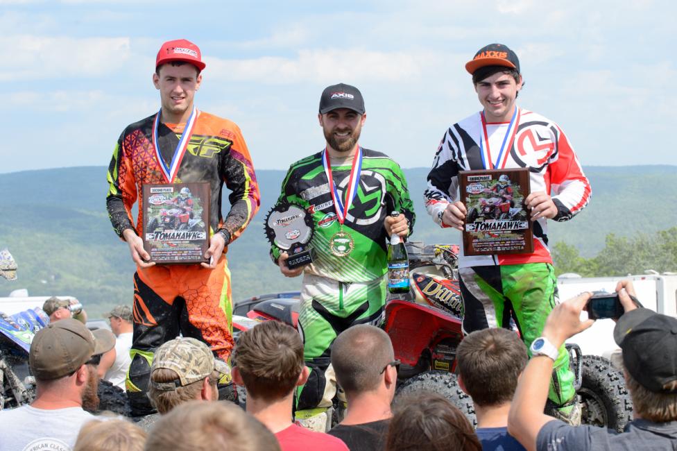XC2 Pro-Am Podium: (2) Greg Covert, (1) Marty Christofferson, (3) Cody Collier.Photo: Ken Hill