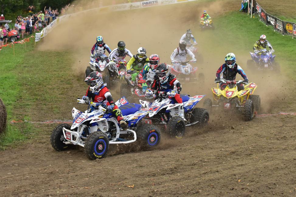 Cole Richardson jumped out to the early leadclaiming the $250 Wiseco Holeshot Award.Photo: Ken Hill