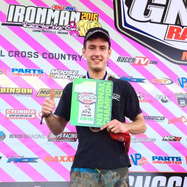 Greg Covert was named the 2016 XC2 Pro-Am champion.Photo: Provided