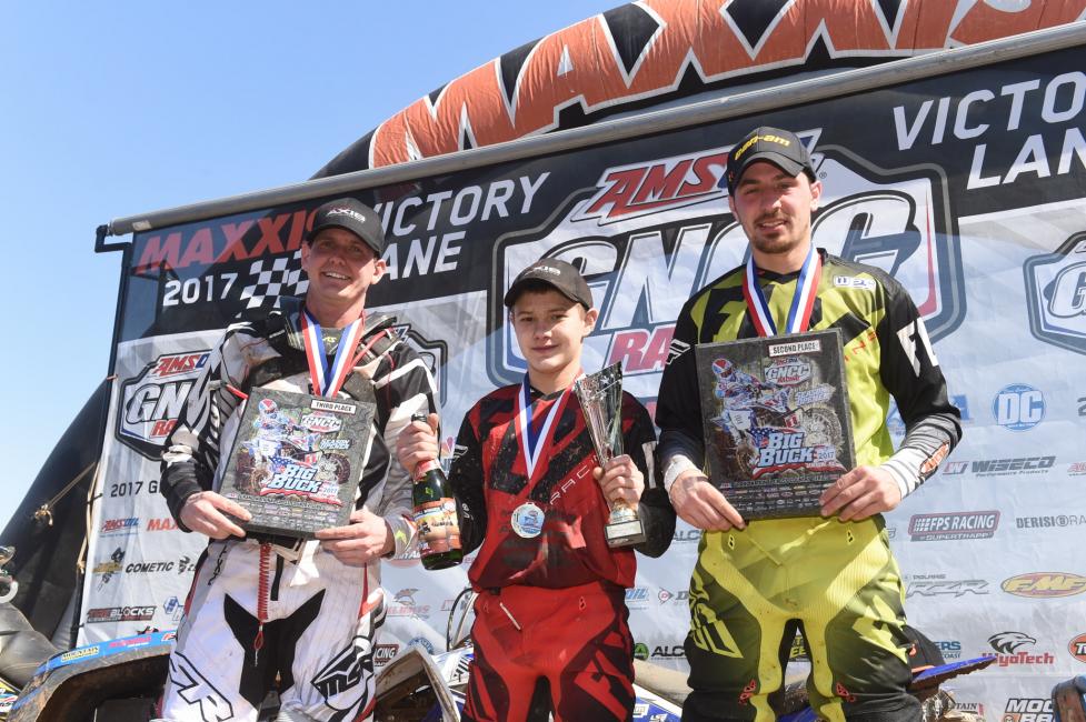 10 a.m. Overall Podium: (3) Bryan Buckhannon, (1) Ronnie Rusch, (2) Kevin Cunningham