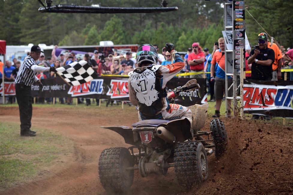 After riding half the race without front brakes, Walker Fowler extended his win streak to three-in-a-row.