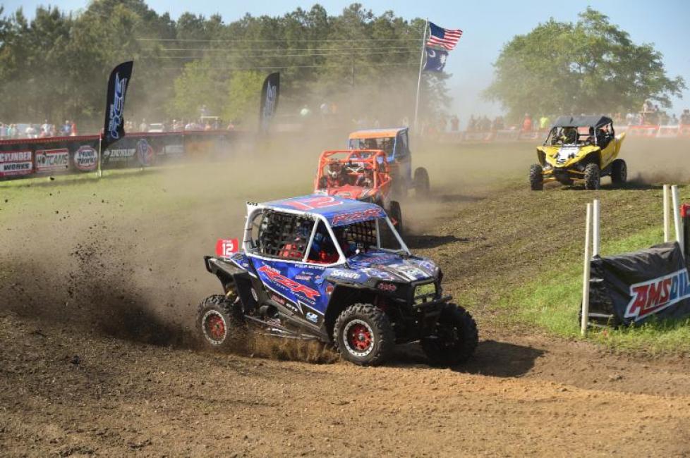 Barnes shot off the line to capture a substantial holeshot.