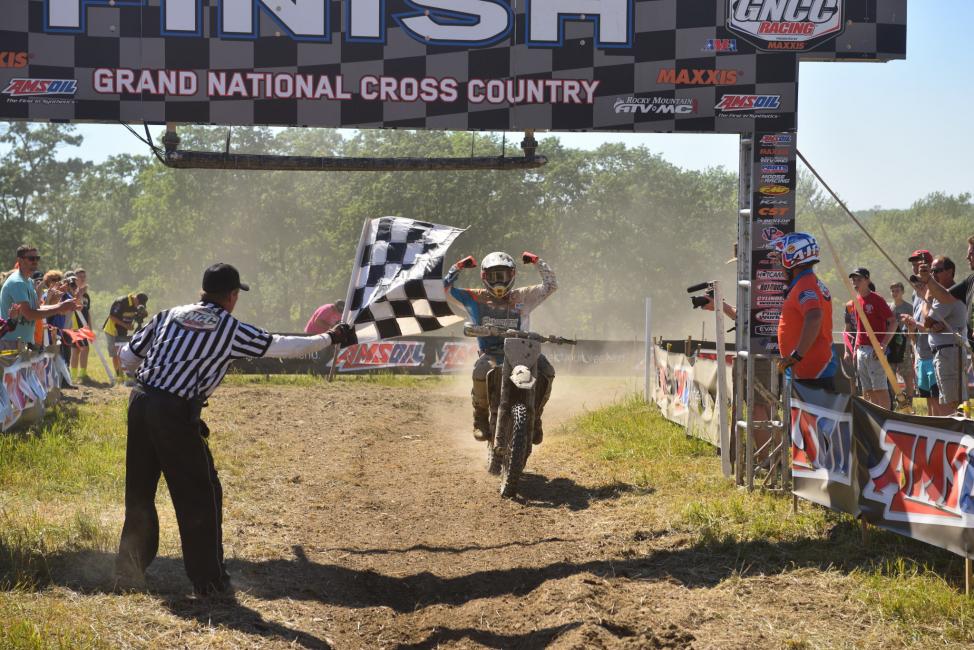 Thad Duvall powered through the rough New York terrain to take the overall win.