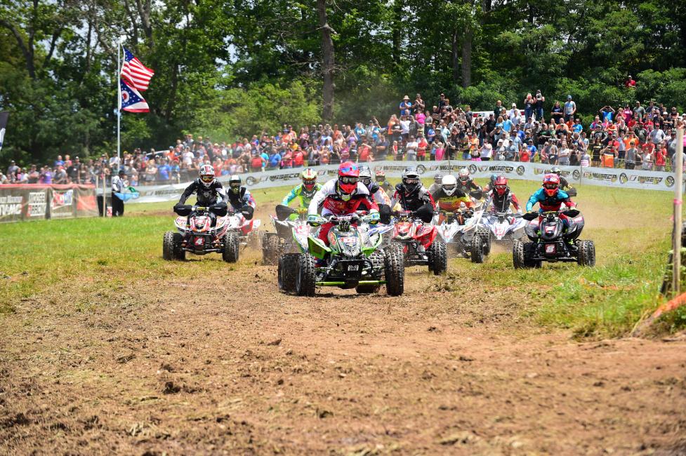 Adam McGill jumped out to the early lead, grabbing the $250 holeshot award courtesy of Wiseco.