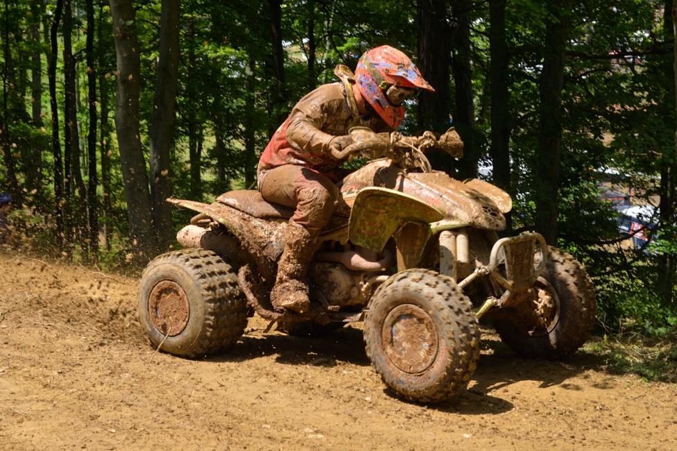 Adam McGill used the holeshot to his advantage where he lead almost the entire race.