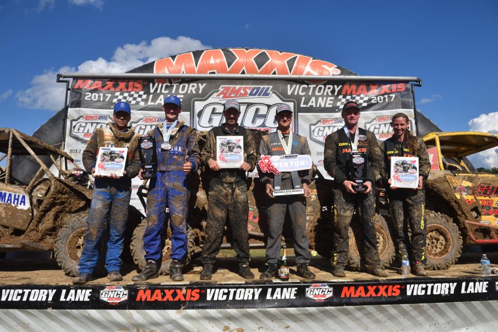 Overall UTV Podium: (2) Cody Miller, (1) Hunter Miller, (3) Tim Farr.