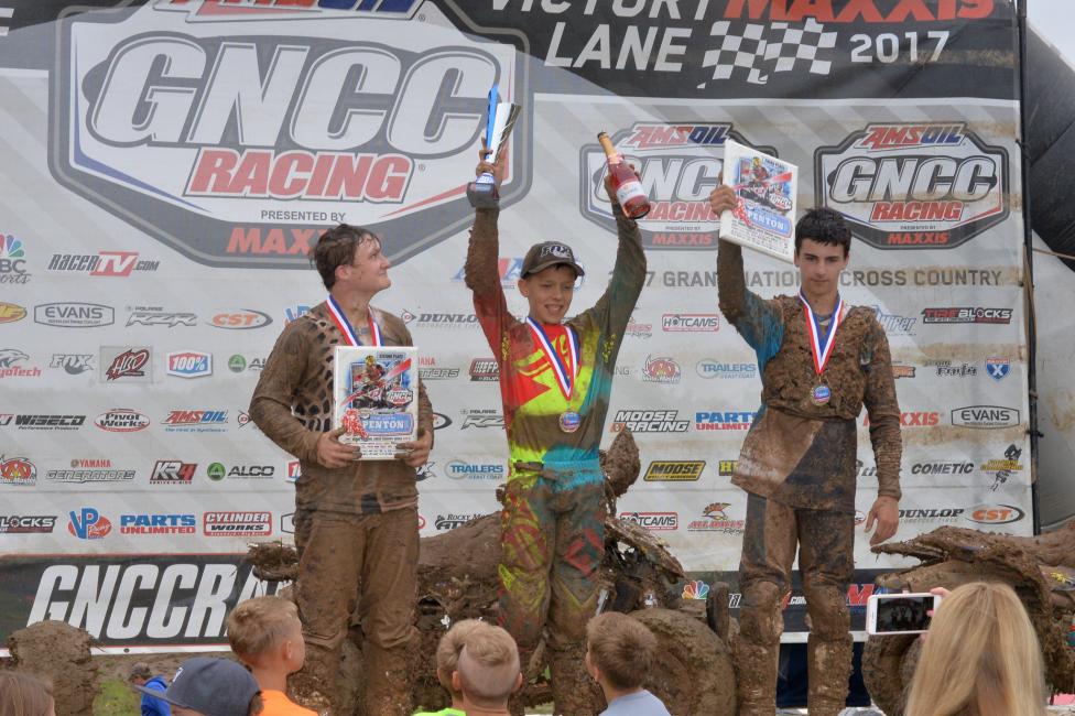 Youth Overall Podium: (2) Casey Simmons, (1) Layne McCormick, (3) Carter Holder.