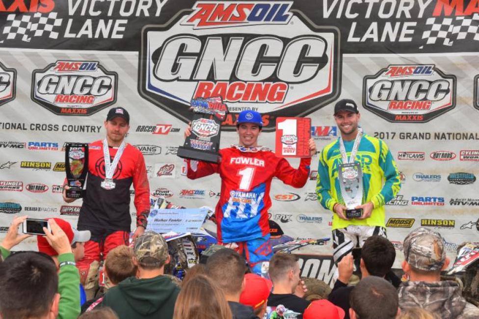 Neal joins 2017 XC1 Pro ATV Champion Walker Fowler atop the podium.