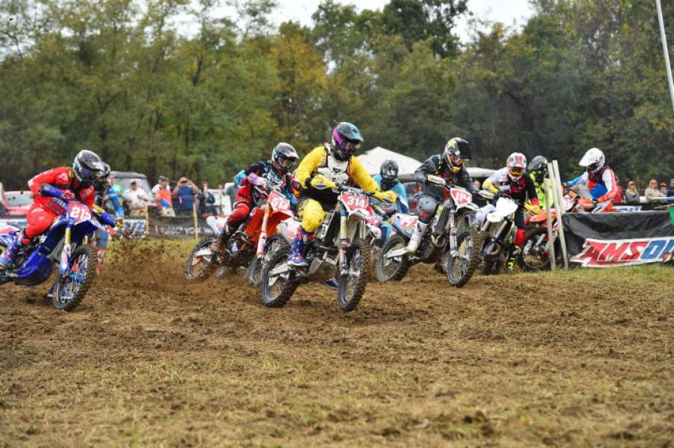 Grant Baylor had a great race from the start, claiming the holeshot off the front row.