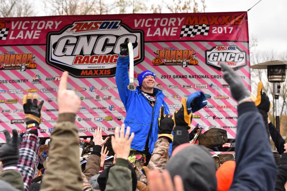 Walker Fowler earned his 12th win of the season at the AMSOIL Ironman GNCC season finale.