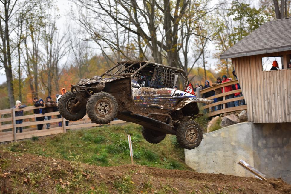 With only a half a lap to go, Walker Fowler’s UTV race ended early due to a mechanical issue.