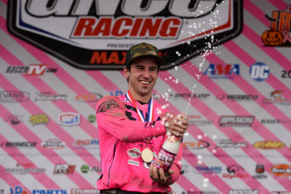 Wolfe celebrates the class win and top overall finish.