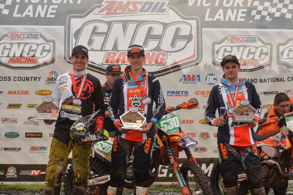 Ben Kelley (center) and Josh Toth (left) finished 1 and 2 in Florida.