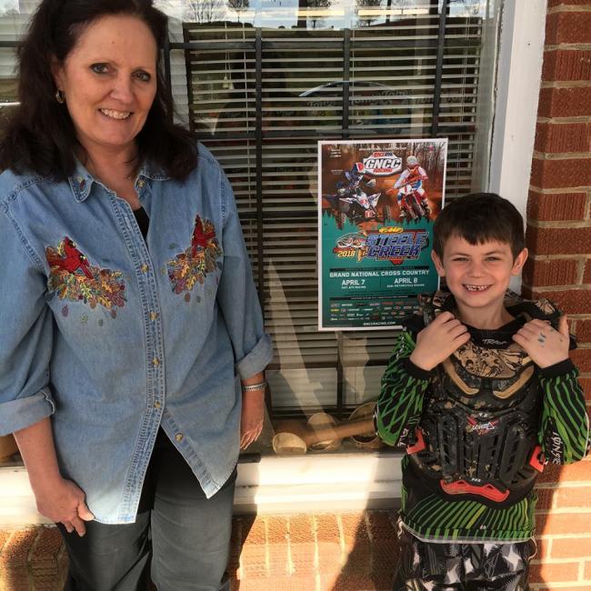 Abram Shields excelled at being a GNCC Hometown Hero for the Steele Creek race!