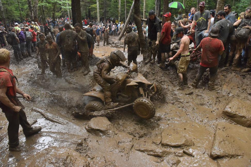 Howard's Hole is always a top spectating zone at the Snowshoe GNCC.