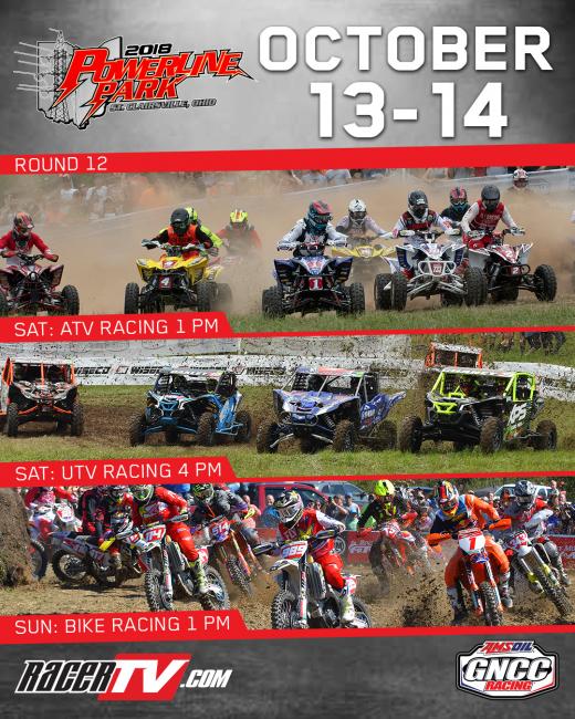 Tune in to RacerTV.com this weekend for GNCC LIVE!