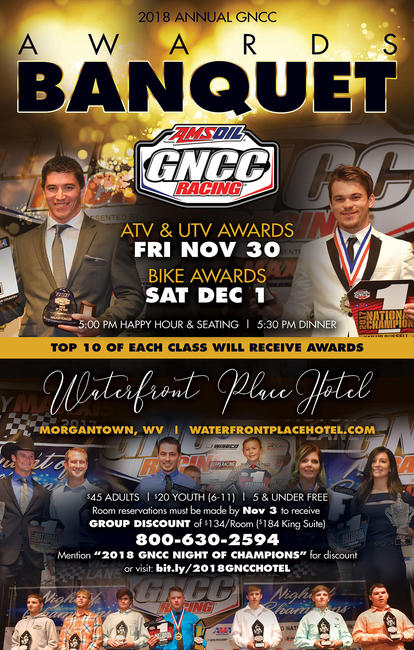 Click HERE for more information on the 2018 GNCC Awards Banquet.