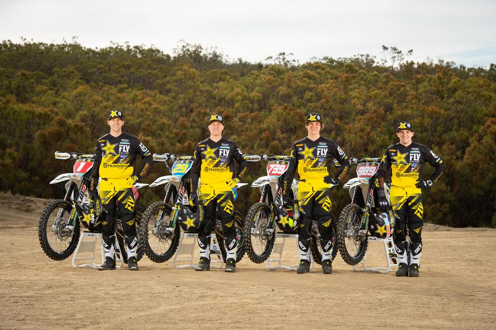 Introducing the 2019 Rockstar Energy Husqvarna Factory Racing Off-road team, Colton Haaker, Andrew Short, Thad Duvall, and Trevor Bollinger.