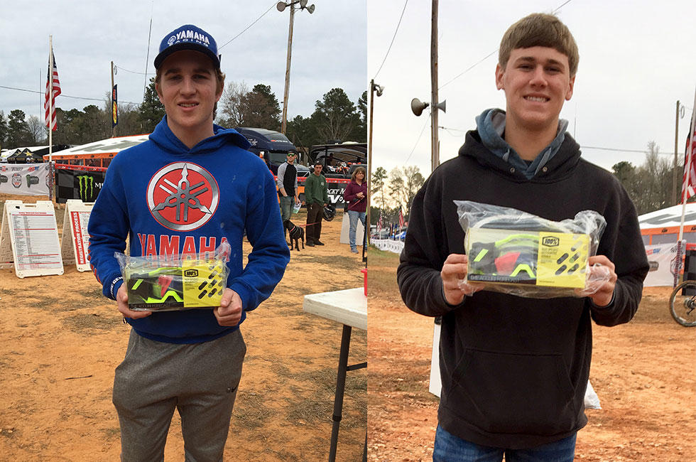 Jack and Justin received their googles for taking part in the 100% Hometown Hero Program.