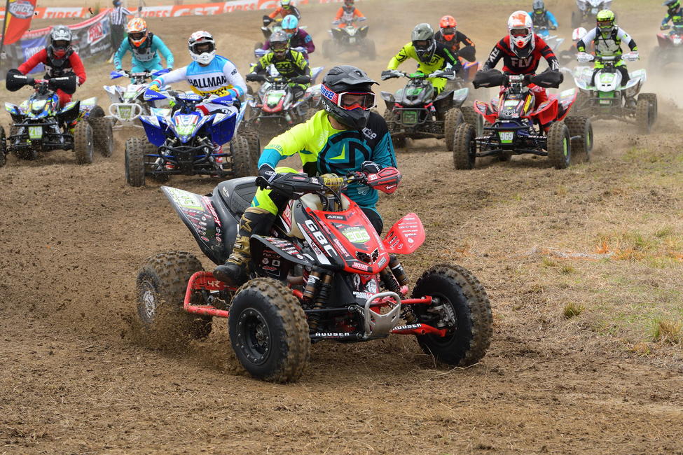 Matthew Lindle earned himself $100 by grabbing the All Balls Racing holeshot in the XC2 Pro-Am class.