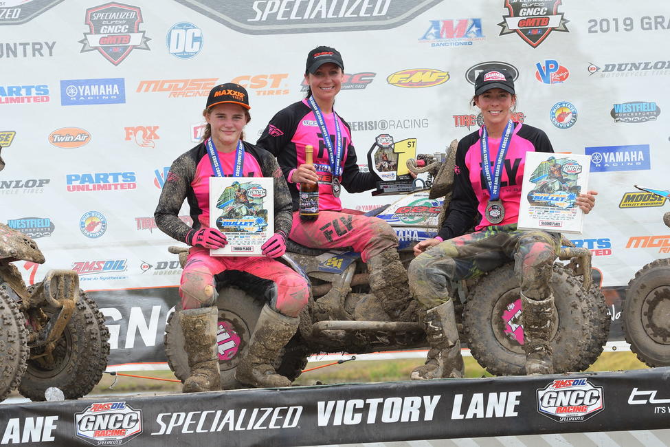It was a Pennsylvania sweep as Traci Pickens (center), Alicia McCormick (right) and Hannah Hunter (left) rounded out the top three WXC riders.