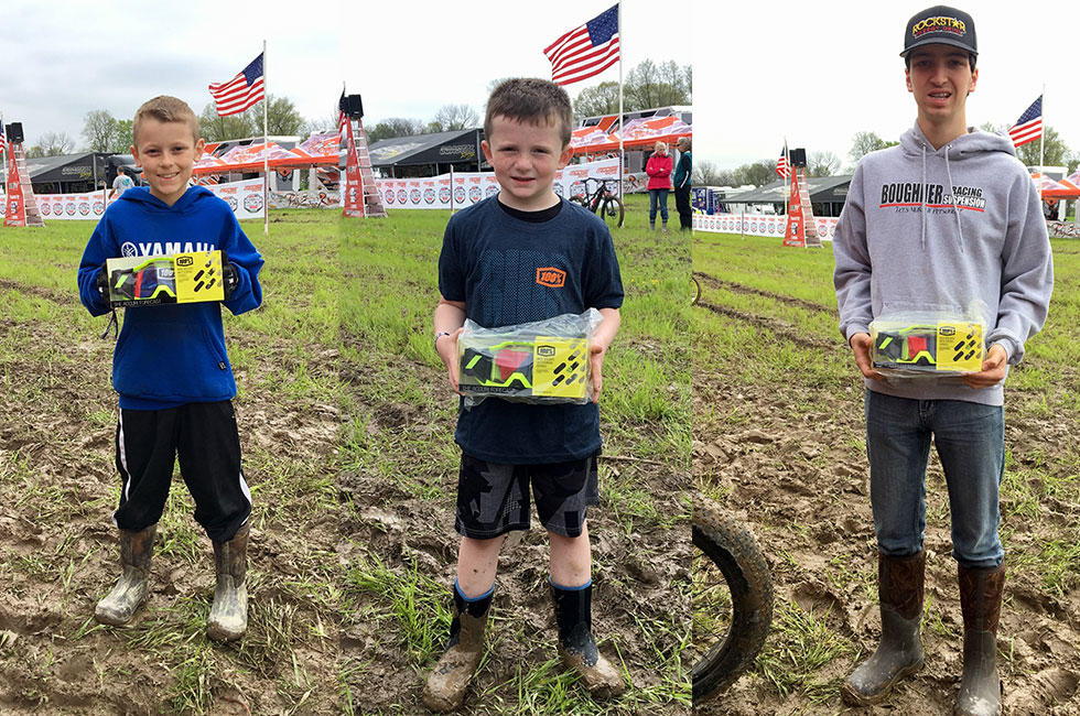 Hunter Carey, Reed Stevens and Ryan Harms earned 100% goggles for helping out as Hometown Heroes at X-Factor.