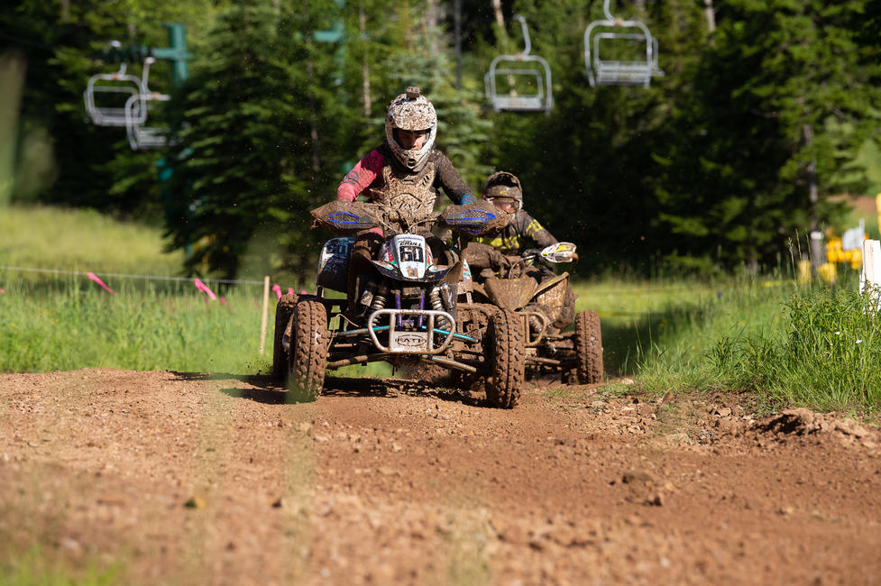 Shayne Crull had the early lead in YXC2, but would fall back to fourth in the class.