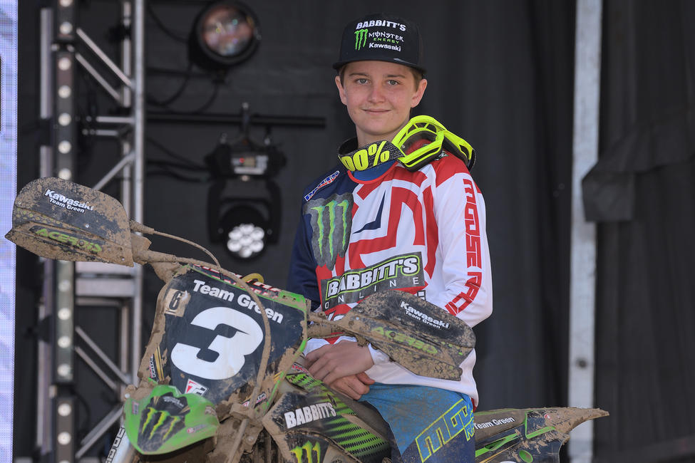 Grant Davis earned the YXC2 class win as well as third overall on the youth podium.