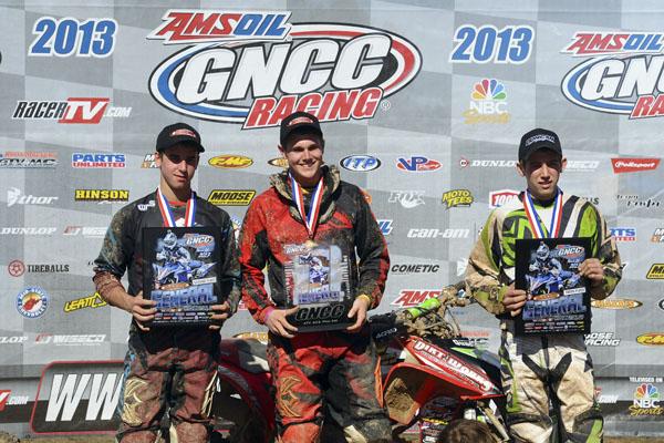 XC2 Pro Am Podium: (left) Wolfe, (center) Neal, (right) McGuire 