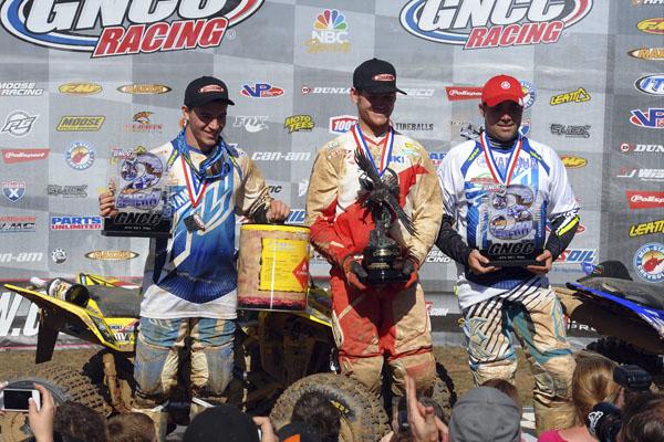 XC1 Podium: (left) Fowler, (center) Borich, (right) Gallagher 