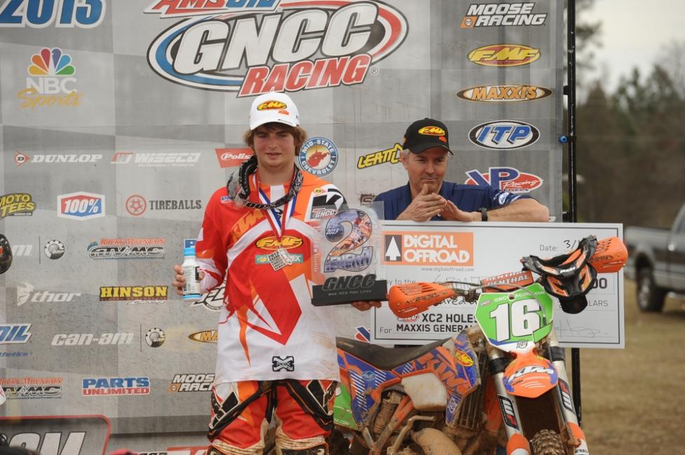 Baylor grabbed the DigitalOffroad.com XC2 Holeshot Award 