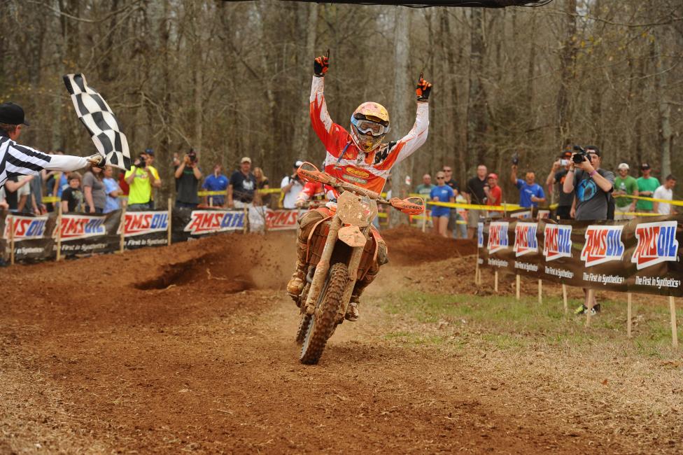 Russell took the win at The Maxxis General, tying Mullins for the points lead