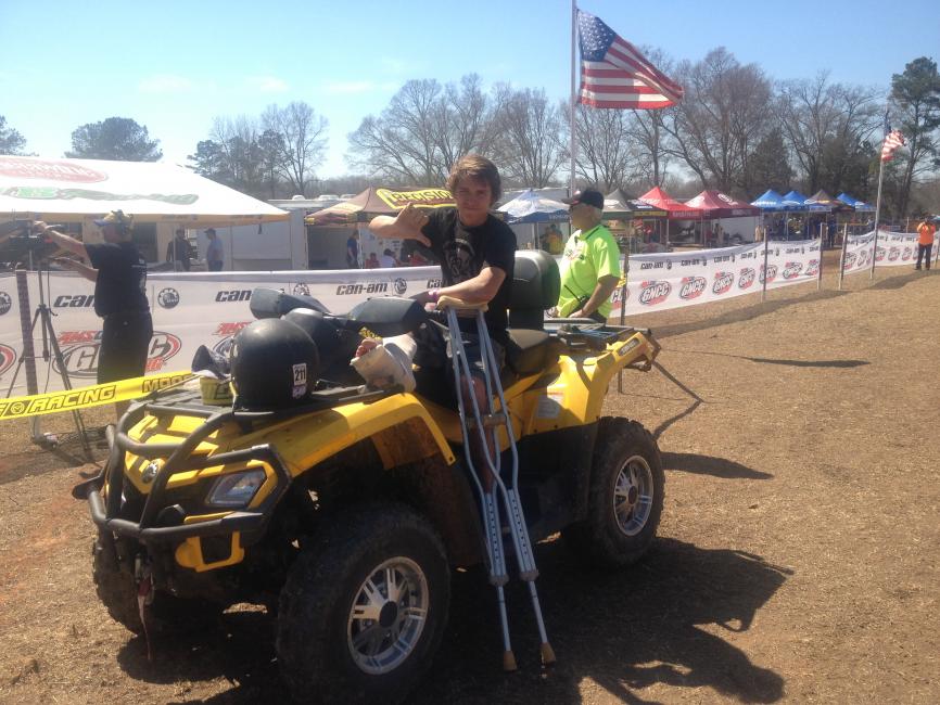 Layne Michael will be sitting out the next few rounds after fracturing a bone in his ankle before Round 2 