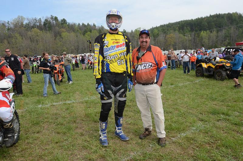  #tbt Big John and former NBA player Rik Smits at Steele Creek '12