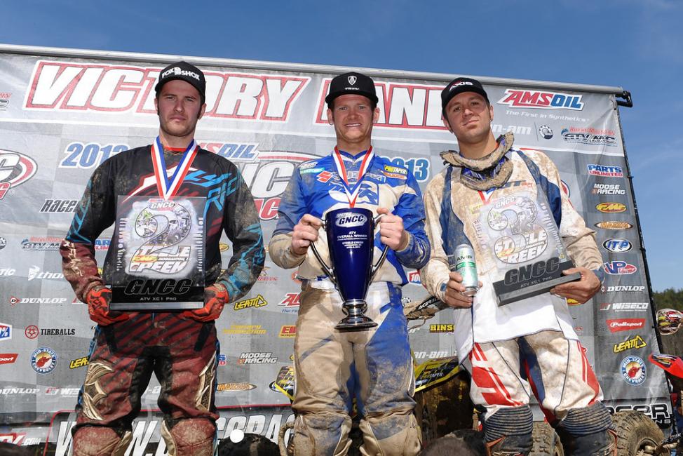 XC1 Podium: (left) Chris Bithell, (center) Chris Borich, (right) Adam McGill 