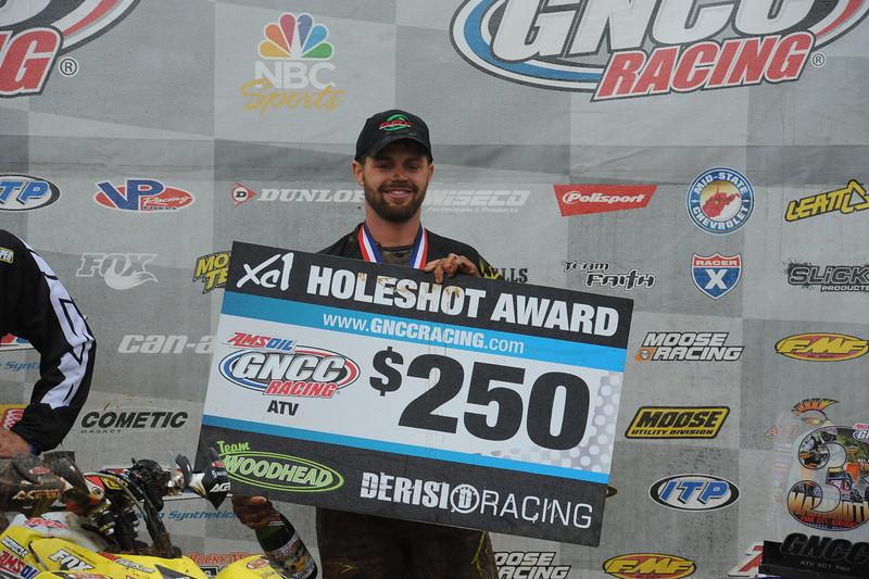 Pickens grabbed his first Team Woodhead / DeRisi Racing holeshot award 