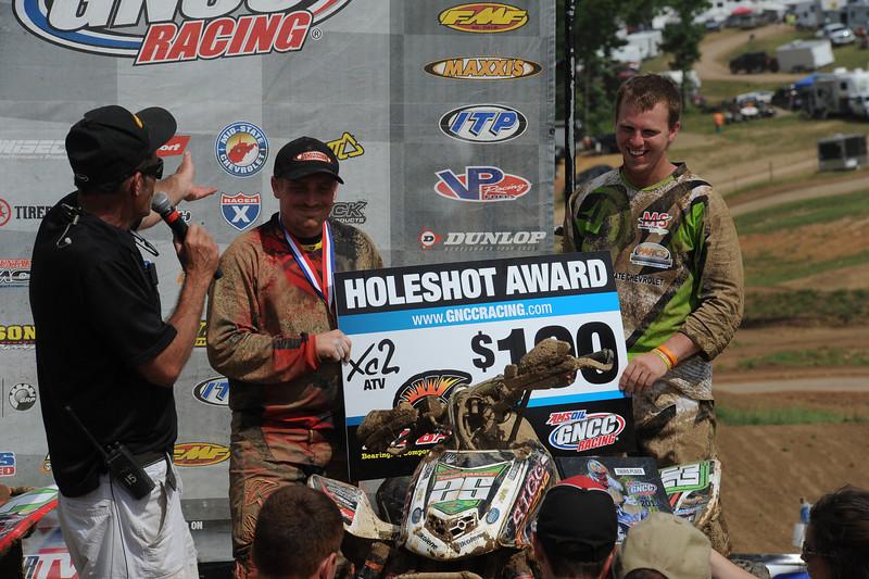Fred Marley grabbed the $100 All Balls Racing Holeshot Award 