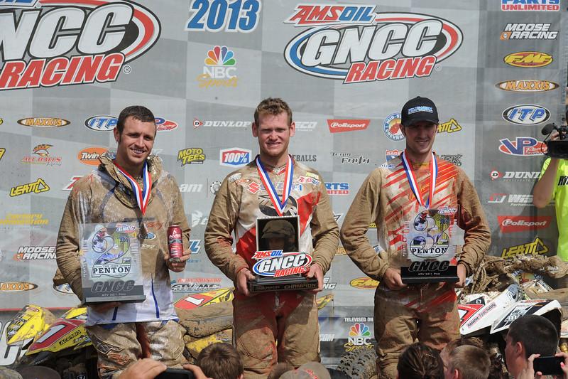 XC1 podium: Adam McGill, Chris Borich, Chris Bithell 