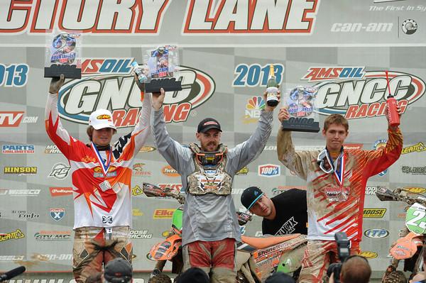 XC2 podium: Grant Baylor, (center) Jason Thomas, Laybe Michael 