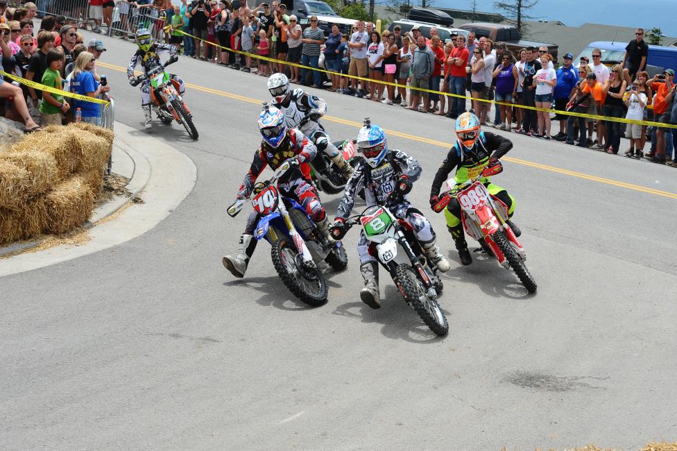 The live engine start on pavement is one of many unique things about the Snowshoe GNCC 