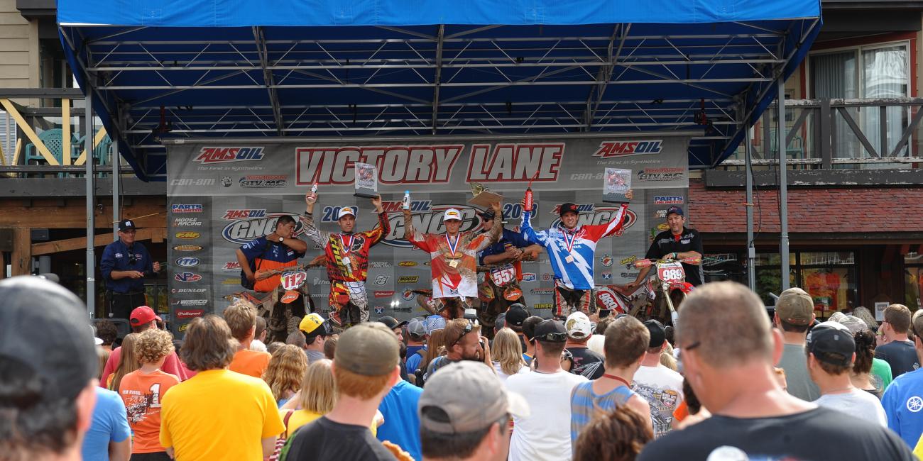 Russell Captures Third Straight Victory at AMSOIL Snowshoe GNCC