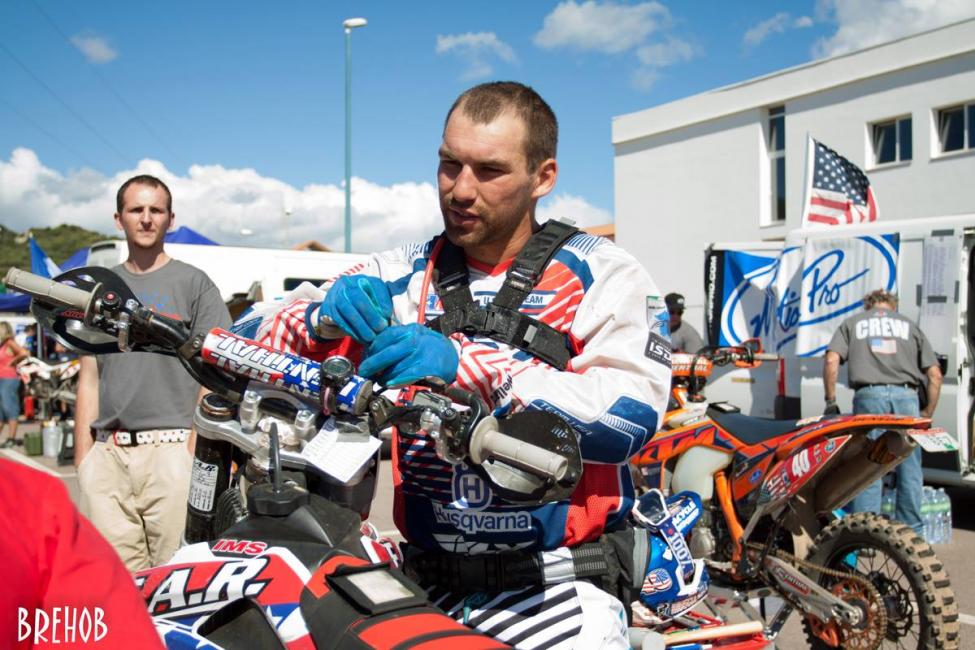 Andrew DeLong at the ISDE Sardinia 