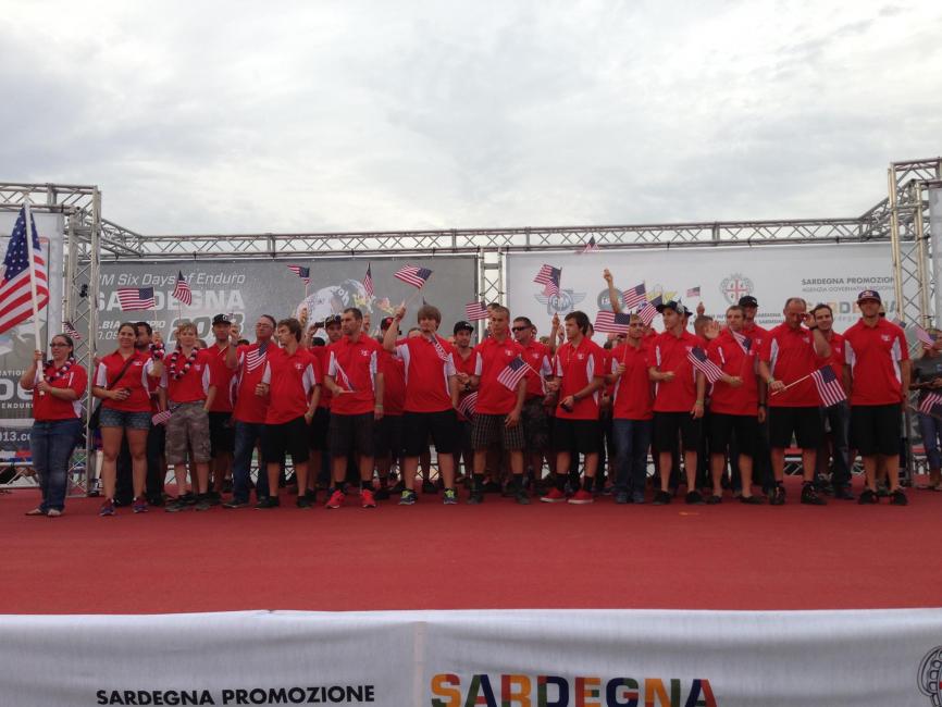 Team USA at the ISDE Sardinia 