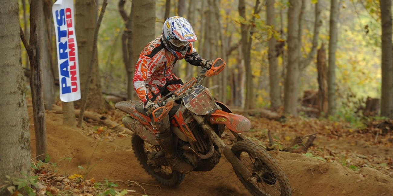 Kailub Russell and Charlie Mullins Go Head-to-Head for 2013 XC1 Pro Class Championship at  AMSOIL Ironman GNCC