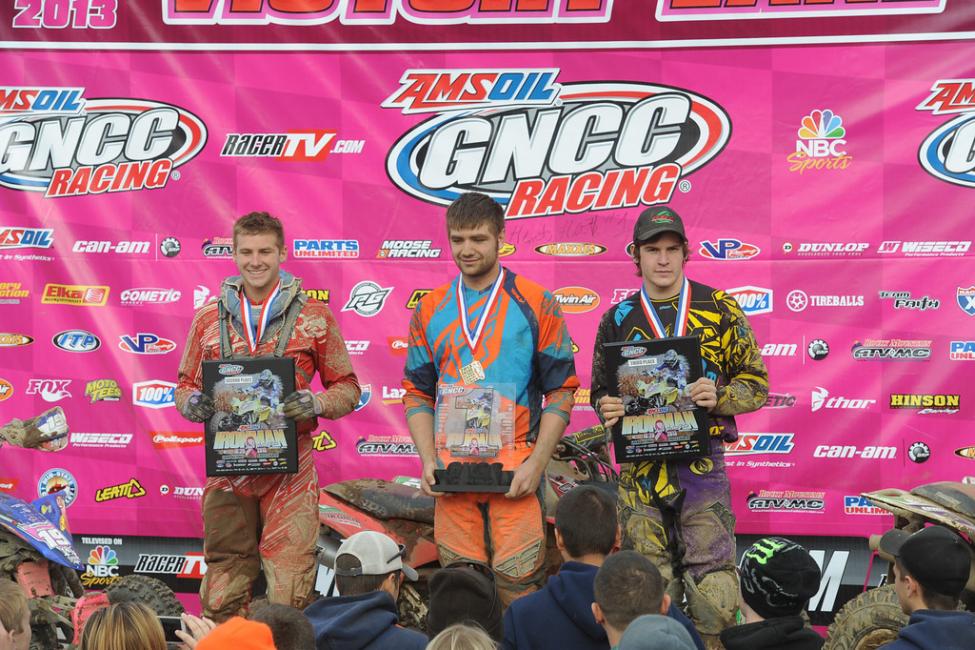 XC2 podium: (left) Josh Merritt, Chad Jones, (right) Randy Hamilton 